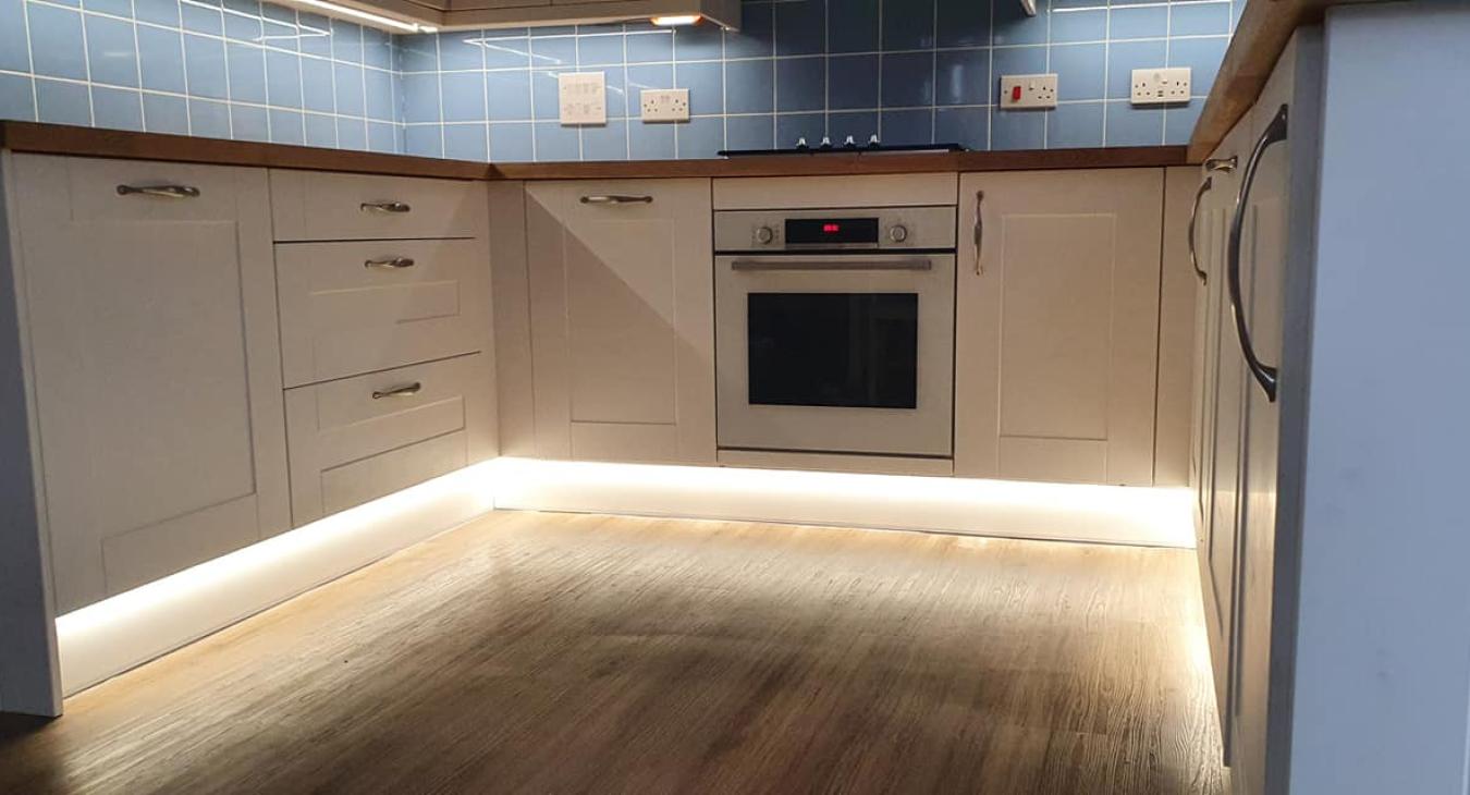 Kitchen Wiring and lighting installed by NDM Electrical Romsey