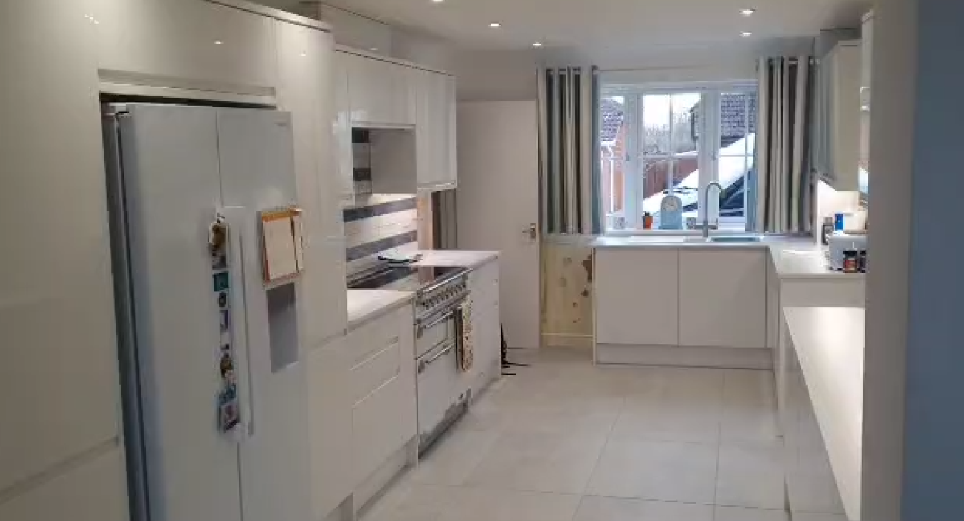 Kitchen lighting in Romsey, Hampshire